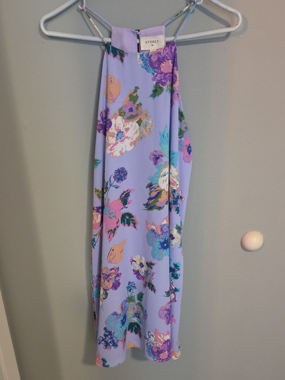 Everly Purple Floral Print Dress